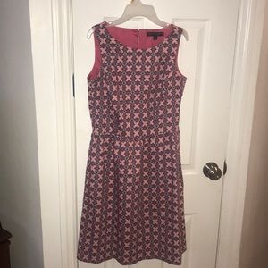 Brooks Brothers pink and blue print dress